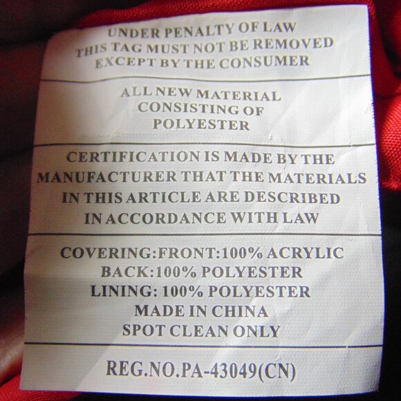 Santa Claus Stocking, Hook and Loop 3D, 19 in long x 8 in wide, Hook, Fillable - Picture 10 of 12